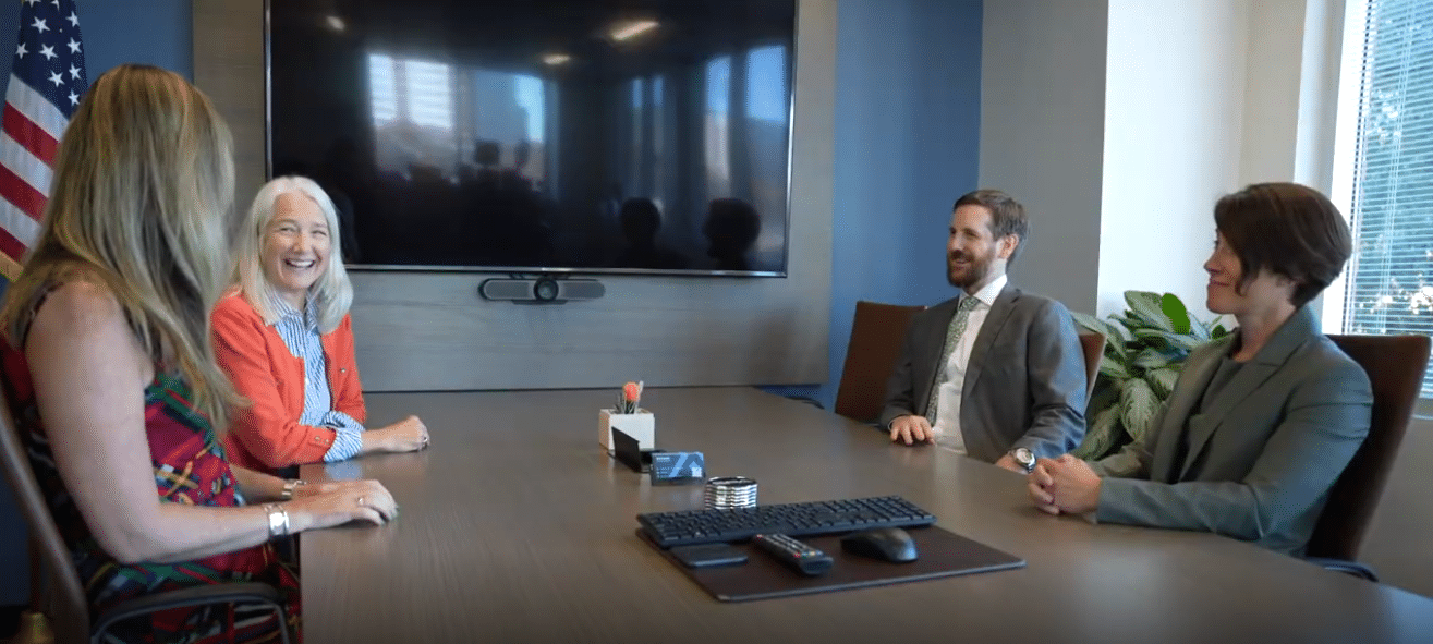 People sitting at a conference table